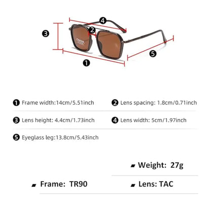 EVIYA - No-Hair-Pull Polarized Sun Glasses
